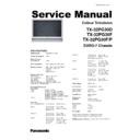 Panasonic TX-32PG30D, TX-32PG30F, TX-32PG30P Service Manual