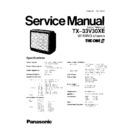 Panasonic TX-33V30XE Service Manual