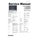 tx-36pg50d, tx-32pg50d, tx-36pg50f, tx-32pg50f, tx-36pg50p, tx-32pg50p service manual