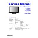 Panasonic TX-37LZ85L, TX-32LZ85L, TX-R37LZ85 Service Manual