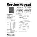 Panasonic TX-43P15X, TX-43P15H, TX-43P15HQ, TX-43P15HZ, TX-51P15X, TX-51P15H, TX-51P15HQ, TX-51P15HZ (serv.man2) Service Manual