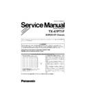Panasonic TX-47PT1F Service Manual Supplement