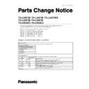 tx-l24c3b, tx-l24c3e, tx-l24c3es, tx-l24e3b, tx-l24e3e, tx-lr24e3, tx-lr24c3 service manual parts change notice