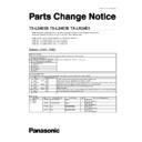 Panasonic TX-L24E3B, TX-L24E3E, TX-LR24E3 Service Manual Parts change notice
