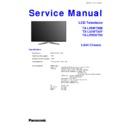 Panasonic TX-L55WT50B, TX-L55WT50Y, TX-LR55WT50 Service Manual