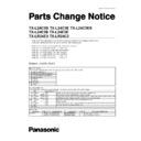 Panasonic TX-LR24E3, TX-LR24C3 Service Manual Parts change notice