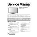 Panasonic TX-LR32C21 Service Manual