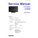 Panasonic TX-LR32DT30, TX-LR37DT30 Service Manual