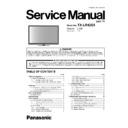 Panasonic TX-LR42E5 Service Manual