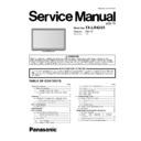Panasonic TX-LR42U3 Service Manual