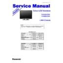 Panasonic TX-R32LX70K, TX-R26LX70K Service Manual Simplified
