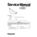 Panasonic TY-ST09GR-S, TY-ST09GR-K Service Manual
