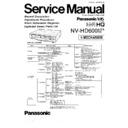 Panasonic NV-HD600A, NV-HD600EA, NV-HD600BD Service Manual
