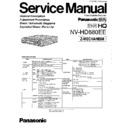 Panasonic NV-HD680EE Service Manual