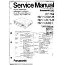 Panasonic NV-HD70AM, NV-HD77AM, NV-HD90EE Service Manual