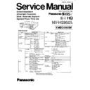 Panasonic NV-HS950B, NV-HS950EC Service Manual