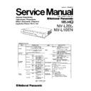 Panasonic NV-L20A, NV-L20EA, NV-L10EN Service Manual