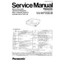 Panasonic NV-MP20E, NV-MP20B Service Manual