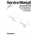 Panasonic NV-SD200A, NV-SD200BA, NV-SD205AM Service Manual Simplified