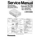 Panasonic NV-SD260EG, NV-SD260EGH, NV-SD260B, NV-SD410EG, NV-SD410EGH Service Manual