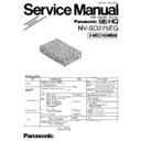 Panasonic NV-SD275EG Service Manual Simplified