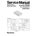 Panasonic NV-SD280EG Service Manual