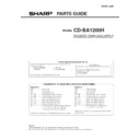 Sharp CD-BA1200 (serv.man4) Parts Guide
