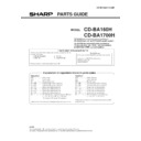 Sharp CD-BA160 (serv.man2) Parts Guide
