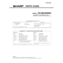 Sharp CD-BA2000 (serv.man3) Parts Guide