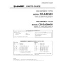 Sharp CD-BA2600 Parts Guide