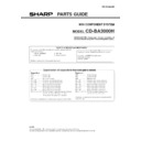 Sharp CD-BA3000 (serv.man2) Parts Guide