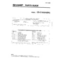 Sharp CD-C1600H Parts Guide