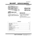 Sharp CD-C1H (serv.man4) Service Manual