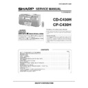 Sharp CD-C430H (serv.man3) Service Manual