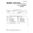 Sharp CD-C45E Parts Guide