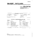 Sharp CD-C471H (serv.man2) Parts Guide