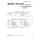 Sharp CD-C570E Parts Guide