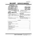 Sharp CD-C5H Service Manual