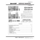 Sharp CD-C607H (serv.man2) Service Manual