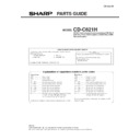 Sharp CD-C621H (serv.man3) Parts Guide