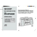 Sharp CD-DP2400E User Guide / Operation Manual