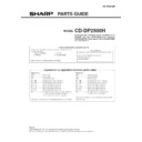 Sharp CD-DP2500 (serv.man6) Parts Guide