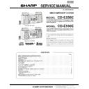 Sharp CD-E550 Service Manual