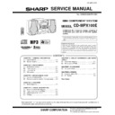 Sharp CD-MPX100E (serv.man3) Service Manual