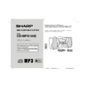 Sharp CD-MPX100E User Guide / Operation Manual