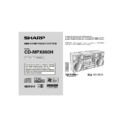 Sharp CD-MPX860H User Guide / Operation Manual