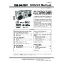 cd-mpx880h service manual