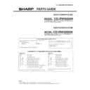 Sharp CD-RW5000 (serv.man4) Parts Guide