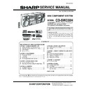 Sharp CD-SW330H Service Manual
