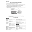 Sharp CD-XP110 (serv.man18) Specification